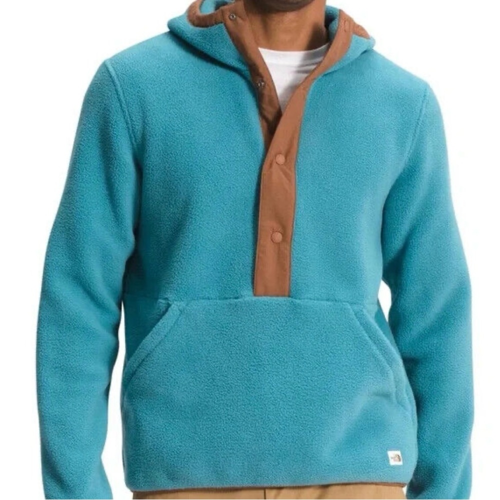 The North Face Sherpa Hoodie, Carbondale Fleece 1/4 Snap: Men’s Small